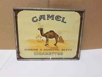 Vintage Camel Cigarette Tin 5.75  X 4.5  • $19.99