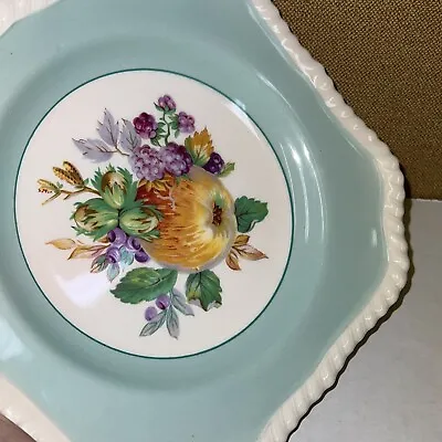 Johnson Brothers Old English Apple Blue Green Plate Vintage Square 8  VTG • $18