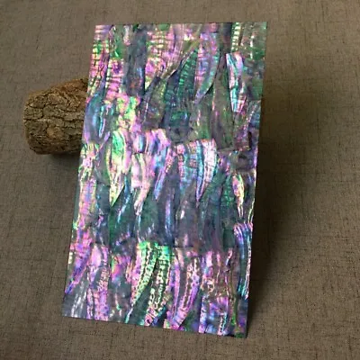 1PC Natural Inlay DIY Art Material Multicolor Abalone Shell Blank Size 240x120mm • $22.99