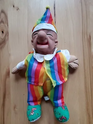 VTG Mr Magoo Original Doll Vinyl Head TV Cartoon Plush 13  Toy 1989 Clown Jester • $24