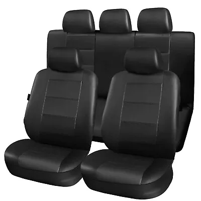 5 Seat Full Set Car Seat Cover Luxury Leather Universal Front Rear Back Cushion • $12.99