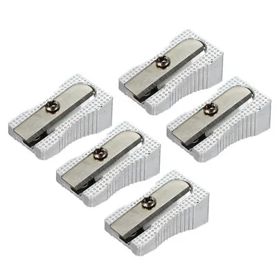 5 X Quality Single Hole Metal Pencil Sharpeners - Same Day Dispatch 8mm Strong • £2.44