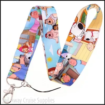 Family Guy  LANYARD.  Neck Key Badge ID Card Holder. WorkTravelCruise. TV Show • $9.95