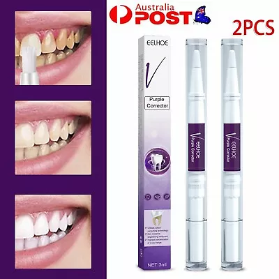 $13.28 • Buy 2Pcs Hismile V34 Colour Corrector Teeth Whitening Gel Pen, Tooth Stain Removal