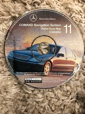 Mercedes S/cl/clk/e/c/g/sl Digital Road Map Navigation Dvd/cd #11 Canada Oem • $19.95