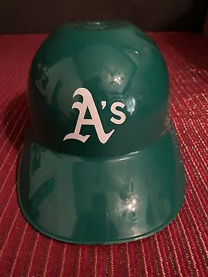 Green Oakland A’s Baseball Hat Batting Helmet Souvenir Kids MLBP VWS • $8