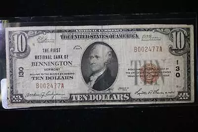 1929 $20  National Currency Bennington VT Store Sale 091034 • $129.95