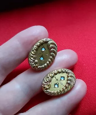 Antique Vintage Victorian Art Nouveau  Gold Filled GF Opal Stud Cufflinks  • $76