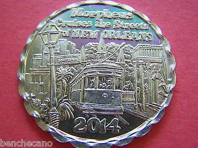 2014 MORPHEUS CRUISES THE STREETS OF NEW ORLEANS Aluminum Mardi Gras Doubloon • $1.50