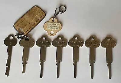 Mosler Combination Lock Change Key Lot Vintage Bank Safe Deposit Vault Guard • $74.99