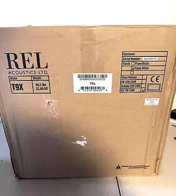 REL Acoustics - T/9X WHITE 10  Powered Subwoofer  - High Gloss White  NEW!! • $1295