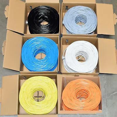 Cat5e Cat6 CCA UTP Ethernet Network LAN Cable Bulk Color 1000FT • $82.99