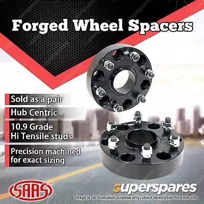 2 X SAAS Forged Wheel Spacers 50mm For Toyota FJ Cruiser Hilux KUN26 Hub Centric • $157.95