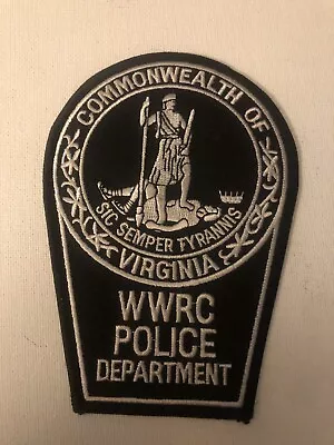 Virginia  Police  -   WRCC  Police VA  Police Patch • $1.25