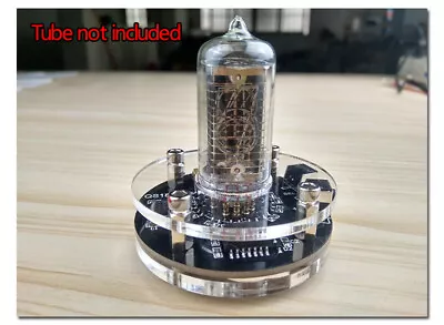 QS18-12 NIXIE Clock Module Single Tube Vacuum Tube Socket Base With RGB Light  • $16.80