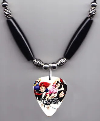 My Chemical Romance Band Photo Guitar Pick Necklace - MCR • £14.45