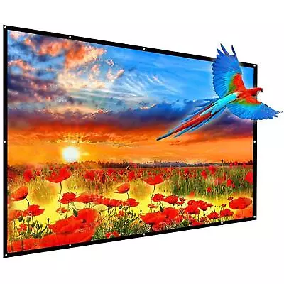 180 In Portable Projector Screen YF2009SZ 16:9 HD Foldable Anti Crease • $95.99