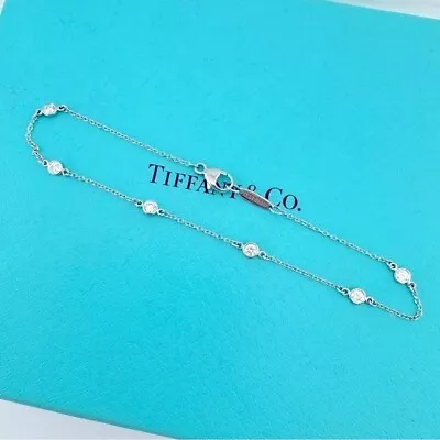 Tiffany & Co. Platinum Elsa Peretti® Diamonds By The Yard® Bracelet .30 CTW • $2595