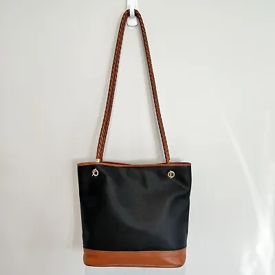 Bottega Veneta Purse Black Brown Tote Shoulder Bag Vintage Marco Polo • $225