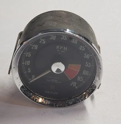 MGA  Jaeger RN2350/01 Tachometer-Bracket With Nuts-Very Nice Metal Case--S4 L #2 • $74.99