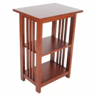 Alaterre Furniture Mission 2-Shelf Wood End Table In Cherry • $167.56
