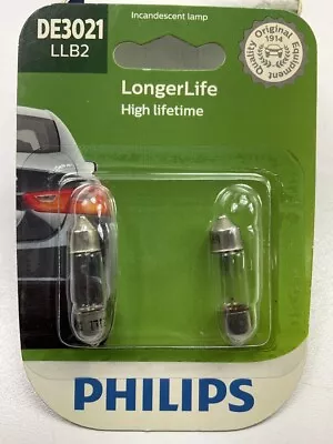 Philips DE3021LLB2 Longerlife Glove Box Lamp Light Bulb DE3021 - 2 PACK • $7.99