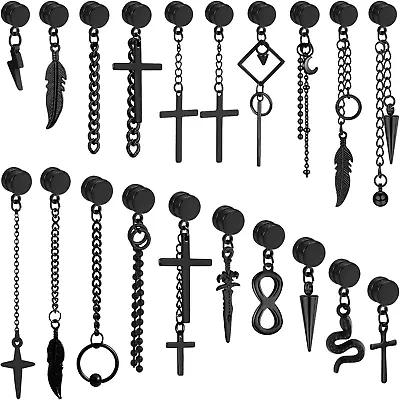 20 Pieces Magnetic Earrings For Men Stainless Steel Dangle Magnetic Earrings Men • $24.99