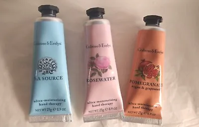 £17.50 • Buy 3 X Crabtree & Evelyn Ultra Moisturising Hand Therapy La Source Rosewater...