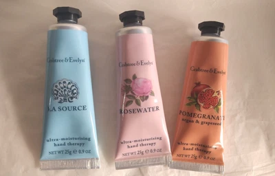 £17.50 • Buy 3 X Crabtree & Evelyn Ultra Moisturising Hand Therapy La Source Rosewater...