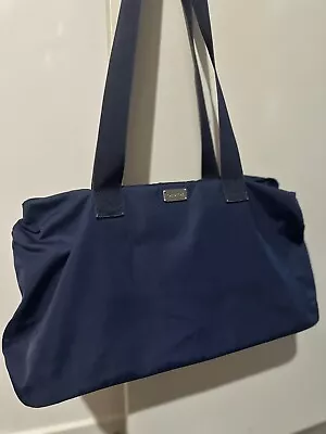 Oroton Baby Nappy Bag Navy Blue Pre-loved Condition • $17