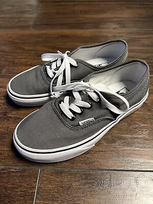 Vans Authentic Canvas Shoes Women Size 5.5 Gray • $22