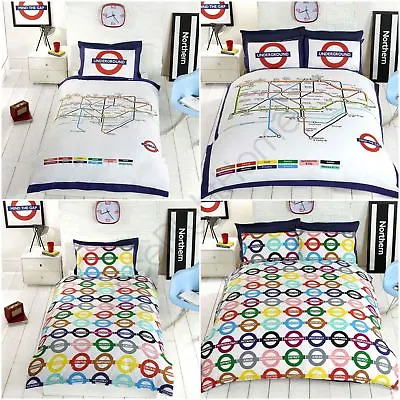 London Underground Tube Map Duvet Cover Set Bedding Reversible - Single & Double • £23.99