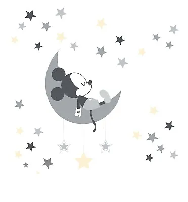 Disney Baby Mickey Mouse Gray & Yellow Celestial Wall Decals By Lambs & Ivy • $11.75