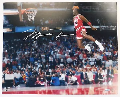 Michael Jordan Signed 1988 Slam Dunk Contest 16x20 Photo UDA Authenticated • $4999.99