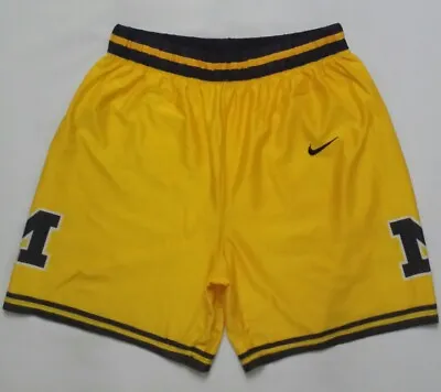 Vintage 1990's NCAA Michigan Wolverines Fab 5 Nike Shorts Size L • $249