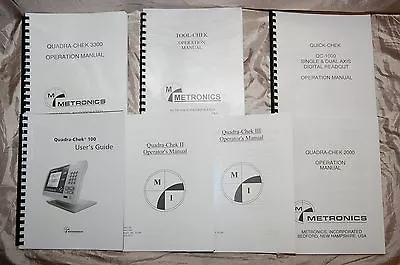 New Printed & Bound Metronics Quadra-Chek QC-2000 QC-3000 & Other Manuals. • $85
