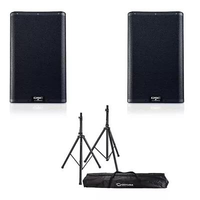 QSC K10 Powered Speakers Quantity 2 With 2 Proline Stands • $950