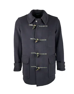 Oxford Blue Duffle Coat Navy With Collar Made In UK Medium 40  Inch Chest • $155.42