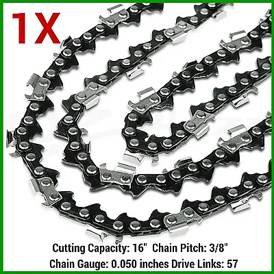 1x Chainsaw Chain 3/8lp 050 57dl For Ozito Chainsaw Pcs-406 Pcs-406a Pcs-406b • $16.99