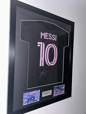 Lionel Messi Signed Inter Miami Away Shirt Framed With COA • £117.09