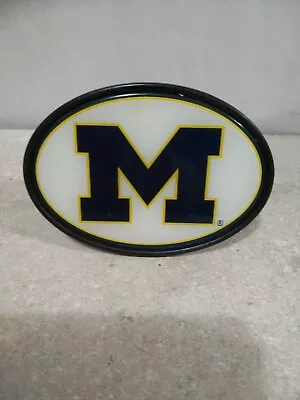 University Of Michigan Wolverines Durable Plastic Oval Hitch 2  Cover • $18