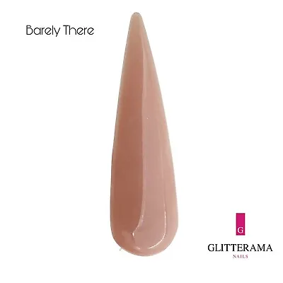 BARELY THERE Glitterama Nails Coloured Acrylic Powder Natural Nude Sparkle Shiny • £2.95