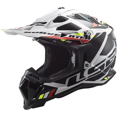 LS2 MX700 Subverter Evo Stomp MX Helmet White/Black XL Motocross/Enduro Helmet New+ • $157.38