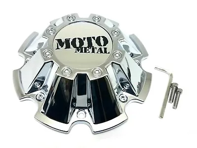 NEW Moto Metal Chrome Bolt On Wheel Center Cap W/ Screws 5/6/8Lug MO962 MO200 • $32