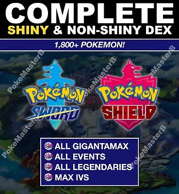 $6 • Buy Pokemon Home COMPLETE Sword & Shield Gen 8 Pokedex  IMMEDIATE DELIVERY