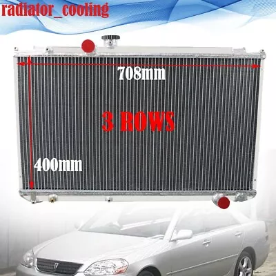 3-row Aluminum Radiator For 1996-00 Toyota Mark Ii/chaser Jzx100 1jz-gte 2.5l L4 • $259