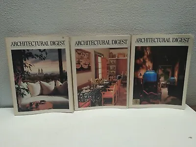 Architectural Digest 1980 Lot 3 Vintage Magazine Issues • $24.22