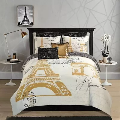 Paris Comforter Set Full (8 Piece Set) • $40