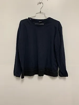Martin Grant Navy Black Long Sleeve Women Shirt M/L • $25.50