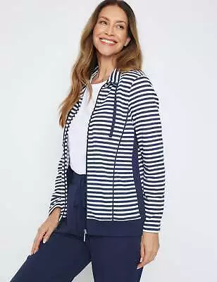 MILLERS - Womens Jacket -  Long Sleeve Stripe Zip Front Leisure Jacket • $31.67